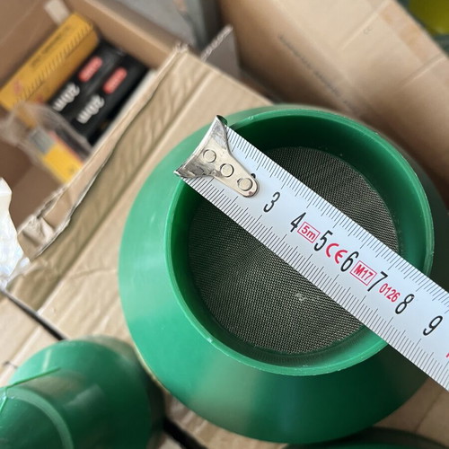 Plastic funnels pack of 2, green