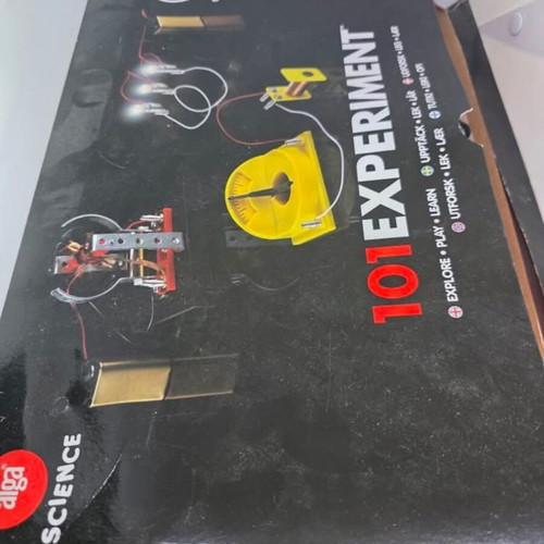 Physics experiments kit used, kids