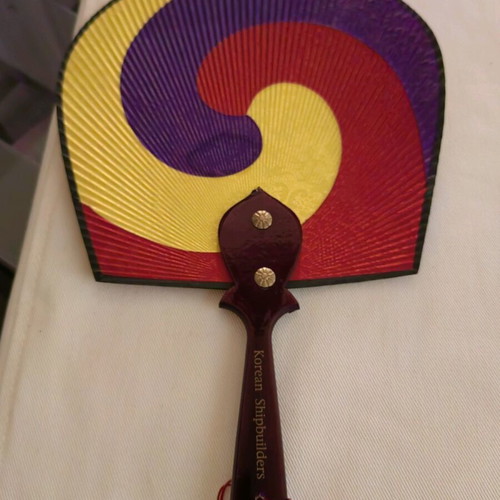 Korean Taegeukseon fan collectible like new, Seoul 1988 Olympic Games
