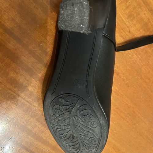 Antrin black dance shoes size 38 like new