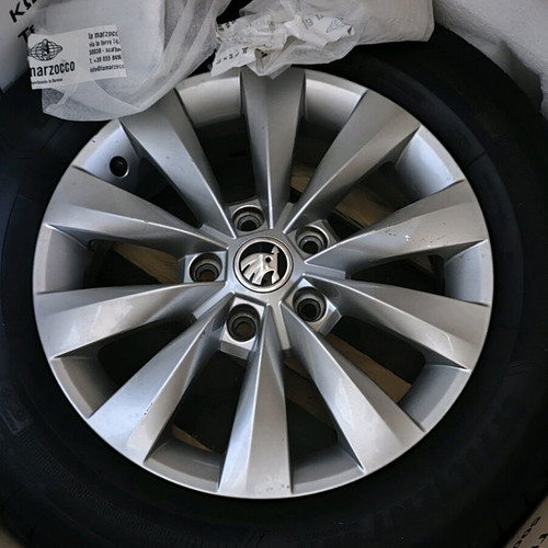 Aluminum rims used, 4 pieces, Skoda Karoq, 6jx16 h2 et43