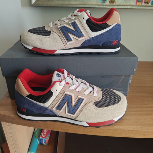 New Balance 574 sneakers size 37 new beige with blue and red details
