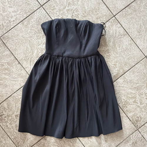 Befree black strapless dress with full skirt, size M