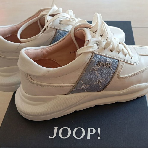 Joop! Women's Shoes Like New, Leather, Size 39, White Blue