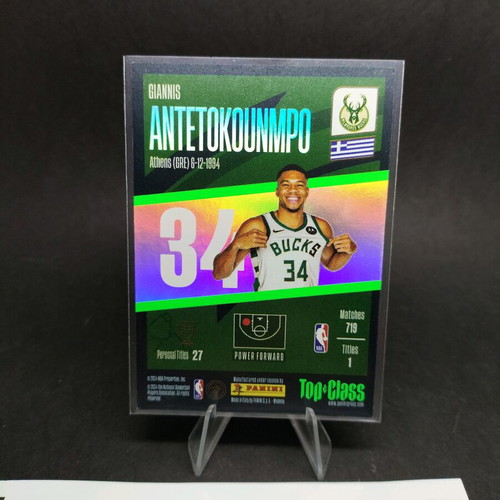 Panini Top Class NBA 2024 Antetokoumpo Winner collectible card like new