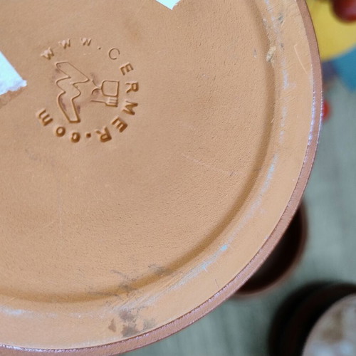 Set of 4 small terracotta bowls like new, 12 cm diameter