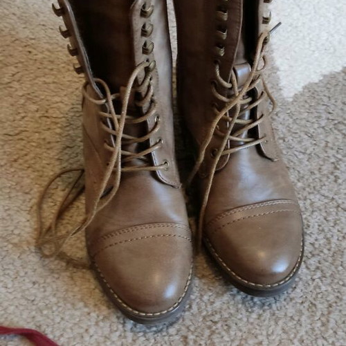 Tsakiris Mallas boots and ankle boots like new, leather, beige, sizes 36 and 39
