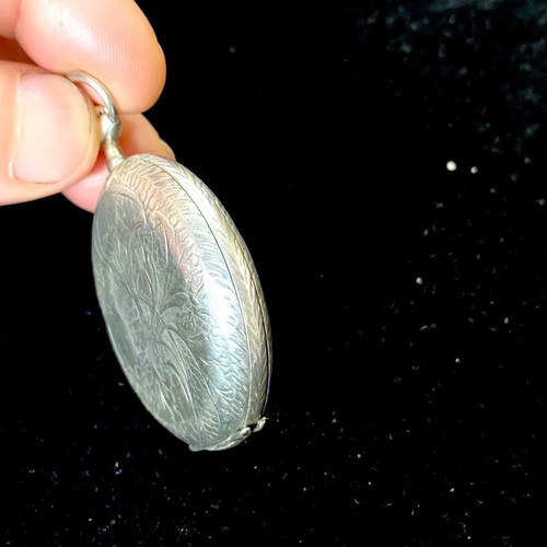 Silver pocket watch used, 50mm diameter, from 1900