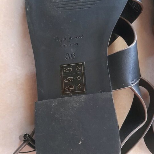 Pepe Jeans Black Gladiator Sandals like new, size 36