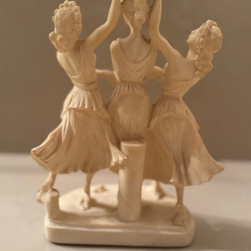 Statue with 3 Muses used, Knossos