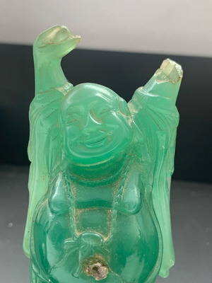 Green Buddha used with broken limbs