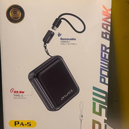 Awei PA-5 Power Bank 10000mAh 22.5W fast charging