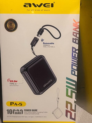Awei PA-5 Power Bank 10000mAh 22.5W fast charging