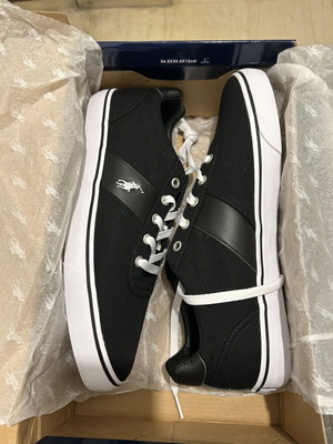 Polo Ralph Lauren Hanford Sneakers καινούργια, μέγεθος 44, μαύρο και άσπρο