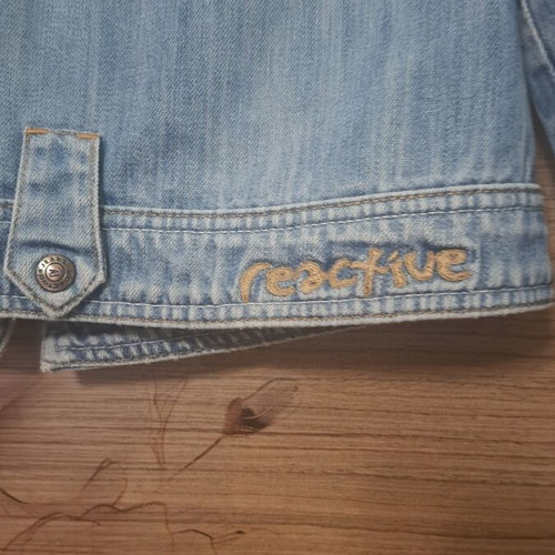 Denim jacket women's faded, like new, blue, size M