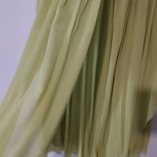 Evening dress new, size 4XL, green, muslin and satin