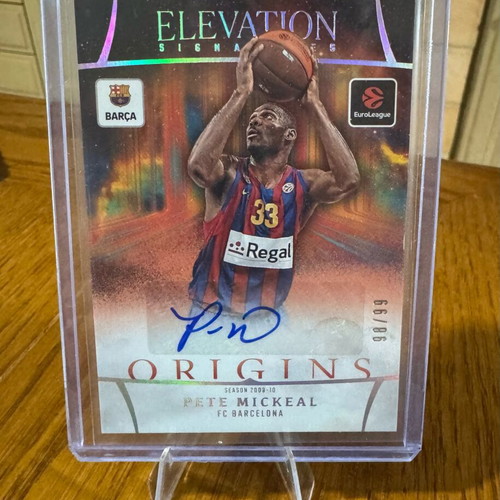 Pete Mickeal Elevation Signatures basketball card /99