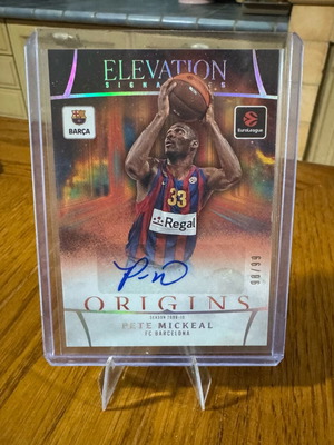 Pete Mickeal Elevation Signatures basketball card /99