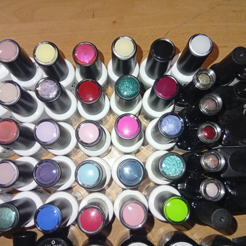 Gel Nail Polish Lot of 91 Items with Unique Colors and Effects