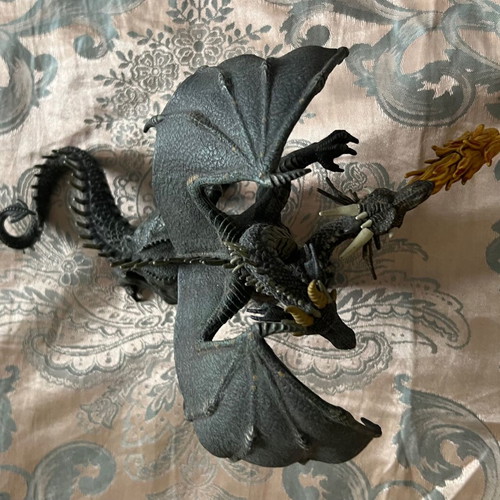 Dragon figure like new, breathing flames