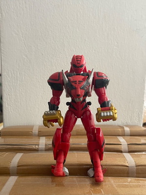 Power Rangers Jungle Fury Deluxe Animorphin Red Ranger used