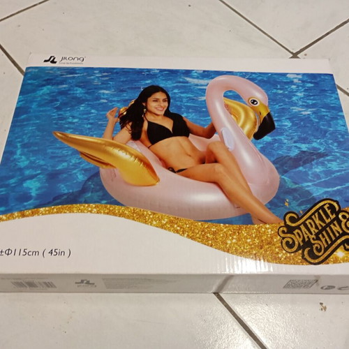Inflatable flamingo for sea and pool, new
