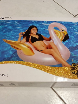 Inflatable flamingo for sea and pool, new