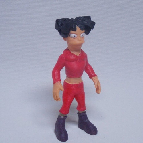 Futurama Ammy figure like new, hand-painted with acrylics