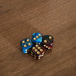 Dice set new, four six-sided