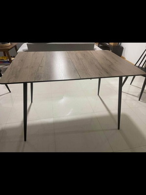 Τραπέζι επεκτεινόμενο σαν καινούργιο, M120/160 x Π80 x Y76 cm, καφέ