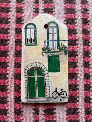 Decoupage frame new handmade with painting