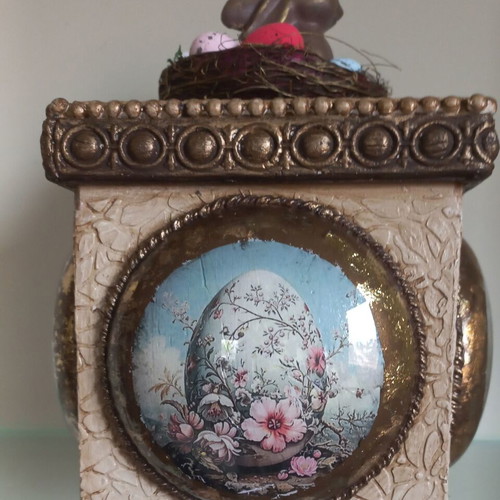 Decorative wooden box handmade new 15×14 cm