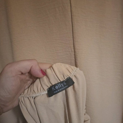 Set of pants and blouse like new, beige