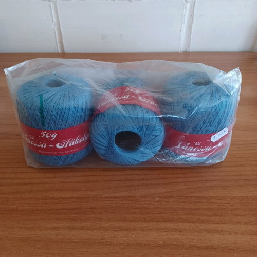 Vanessa knitting yarn pack new, 3 skeins 150g cotton