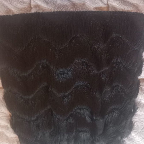 Women's mini skirt with fringes like new, black
