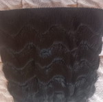 Women's mini skirt with fringes like new, black