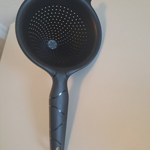 Tupperware colander and potato masher for puree, berries and fruits, gift Ikea holder