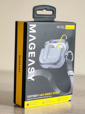 Mageasy Odyssey Protective Case for AirPods Pro with Wrist Strap new
