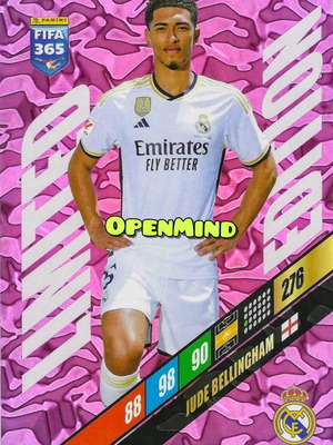 Голяма карта Jude Bellingham XXL Limited Edition Fifa 365 2024 Andrenalyn XL нова
