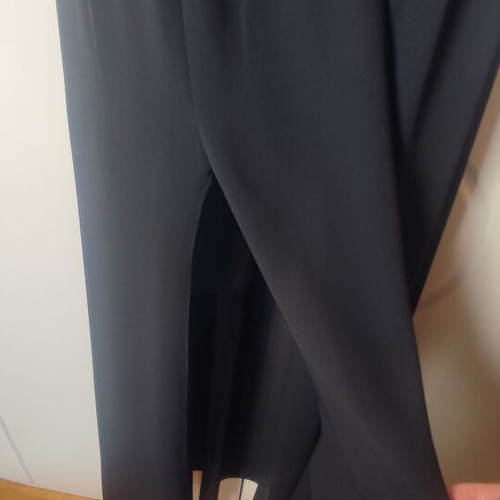 Maxi dress black lace with slit, like new, size S/M by Artisti Italiani