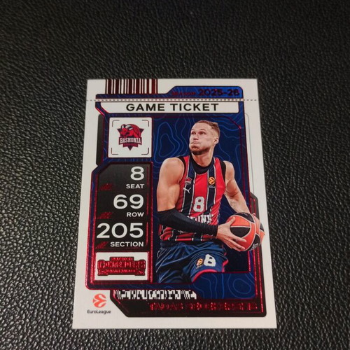 Panini Euroleague Contenders Game Ticket 2025-2026 Red Tadas Sedekerskis Baskonia like new