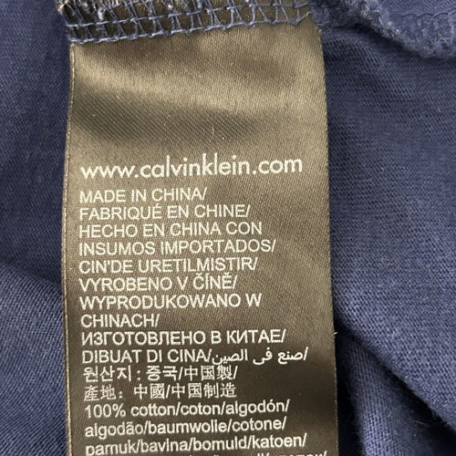 Calvin Klein Jeans Mens Blue Tibokoy Slim T-Shirt M like new