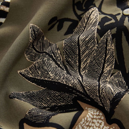 Next set of shirt and shorts with jungle print new, khaki