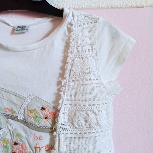 Mayoral blouse girl white size 8 like new