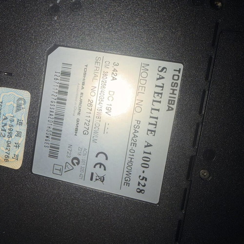 Toshiba Satellite A100-528 and HP DeskJet Ink Advantage 5075 used for repair or parts