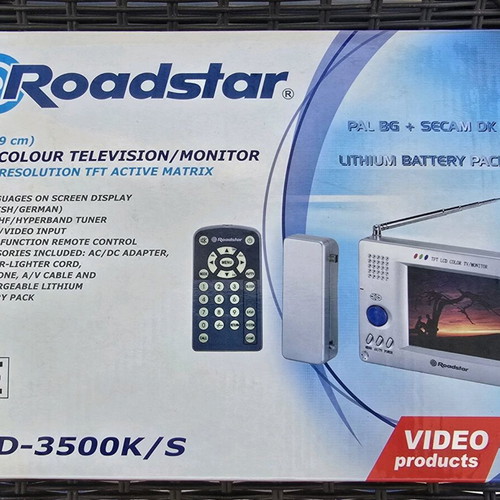 Roadstar LCD-3500K/S AV TV Monitor new, collectible