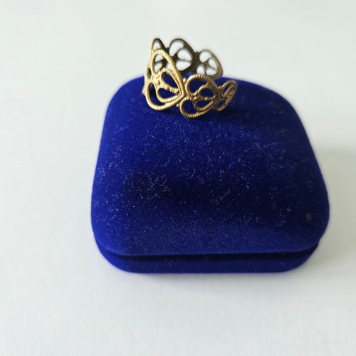 Vintage ring like new, handmade, gold color, adjustable