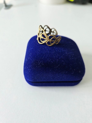 Vintage ring like new, handmade, gold color, adjustable