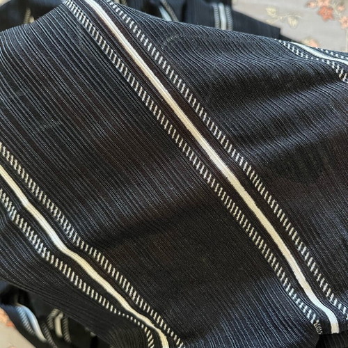 Striped summer palazzo pants S/M like new, black