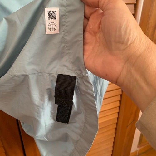 Adidas windbreaker jacket like new, gray and turquoise